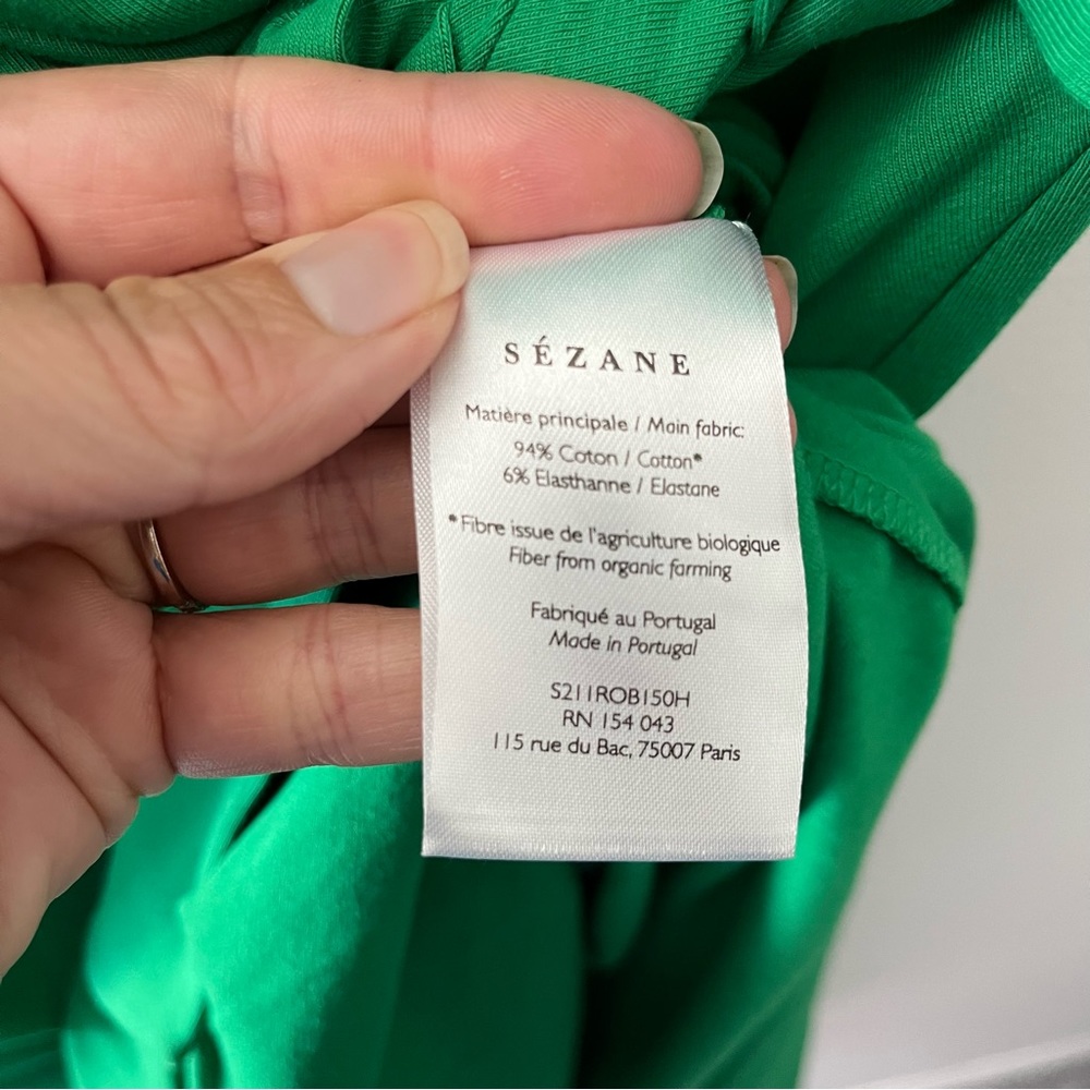 Sezane Pippa Dress Green S - Picture 7 of 8